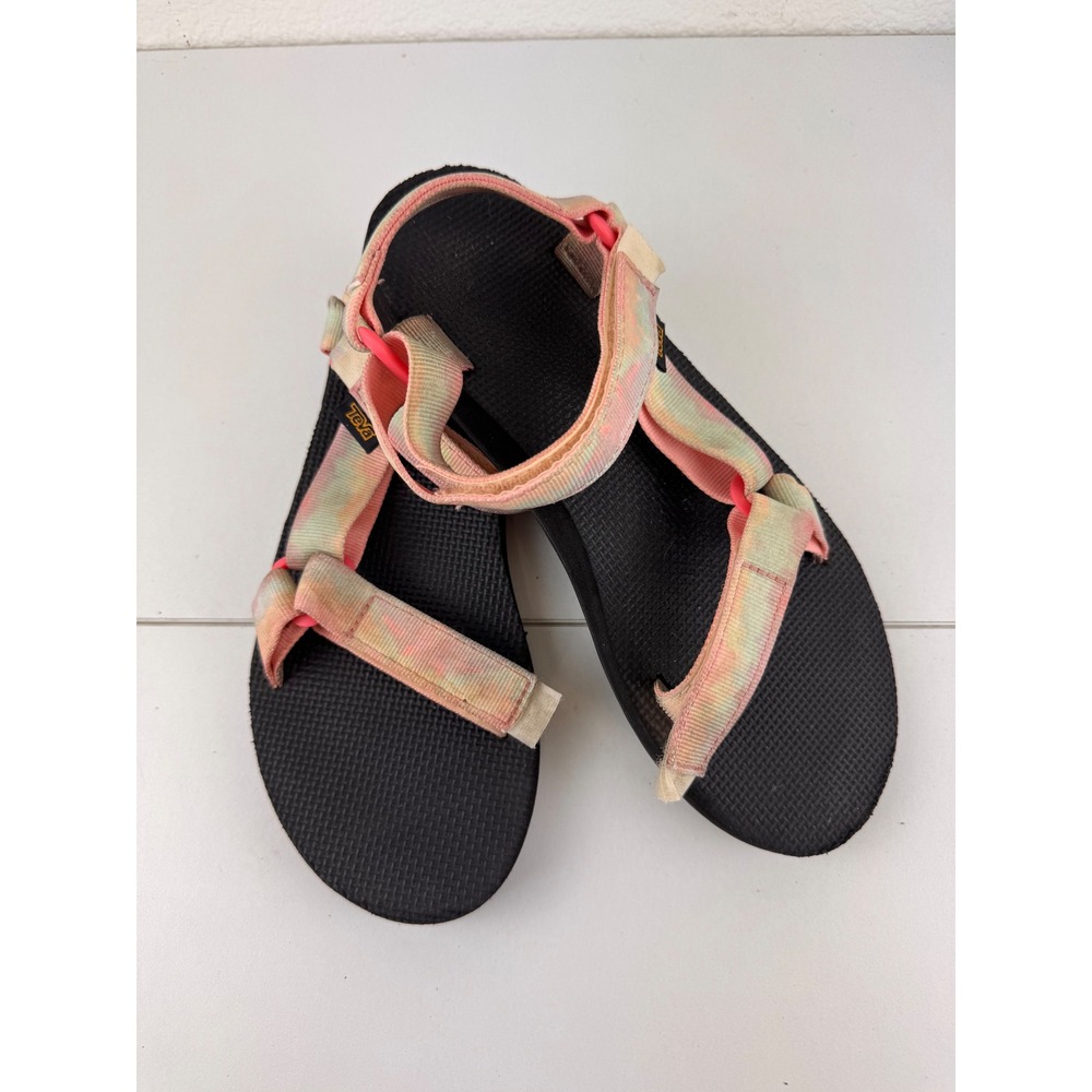 Teva Original Universal Tie Dye Pink‎ Coral Strappy Sandals Womens Size 9